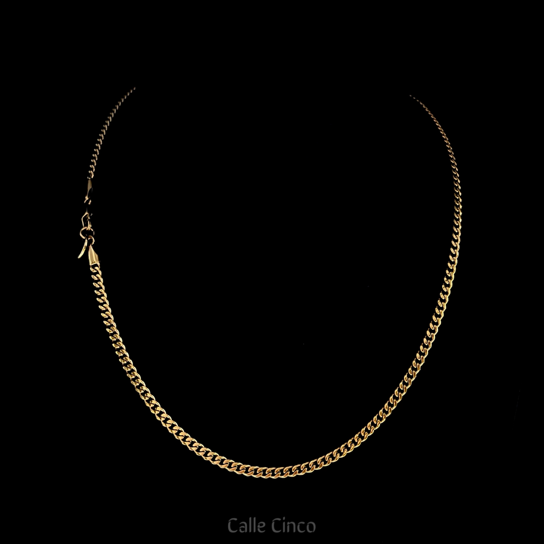 3mm Gold-Plated Cuban Link Chain