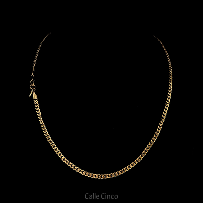 3mm Gold-Plated Cuban Link Chain