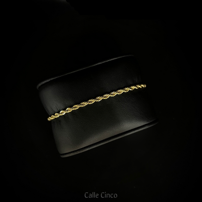 3mm Gold-Plated Rope Bracelet