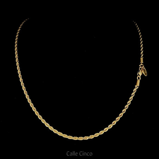 3mm Gold-Plated Rope Chain