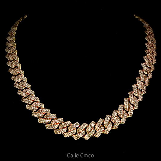 13mm 18k Gold-Plated Cuban Link Chain