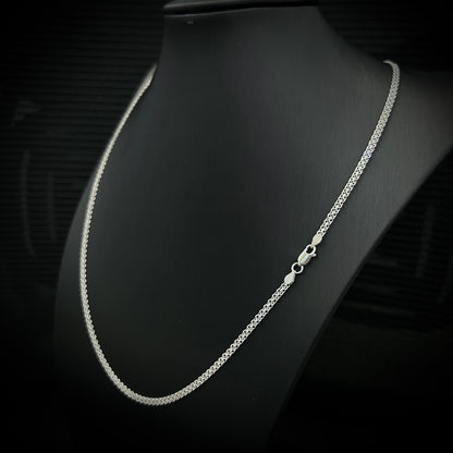 2.4mm 925 Sterling Silver Chain Necklace