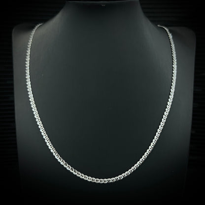 3mm 925 Sterling Silver Chain Necklace
