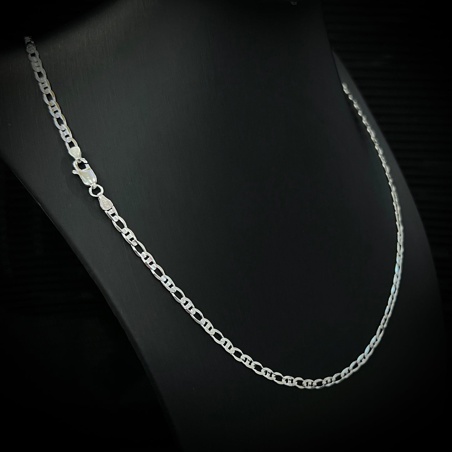3mm 925 Sterling Silver Chain Necklace