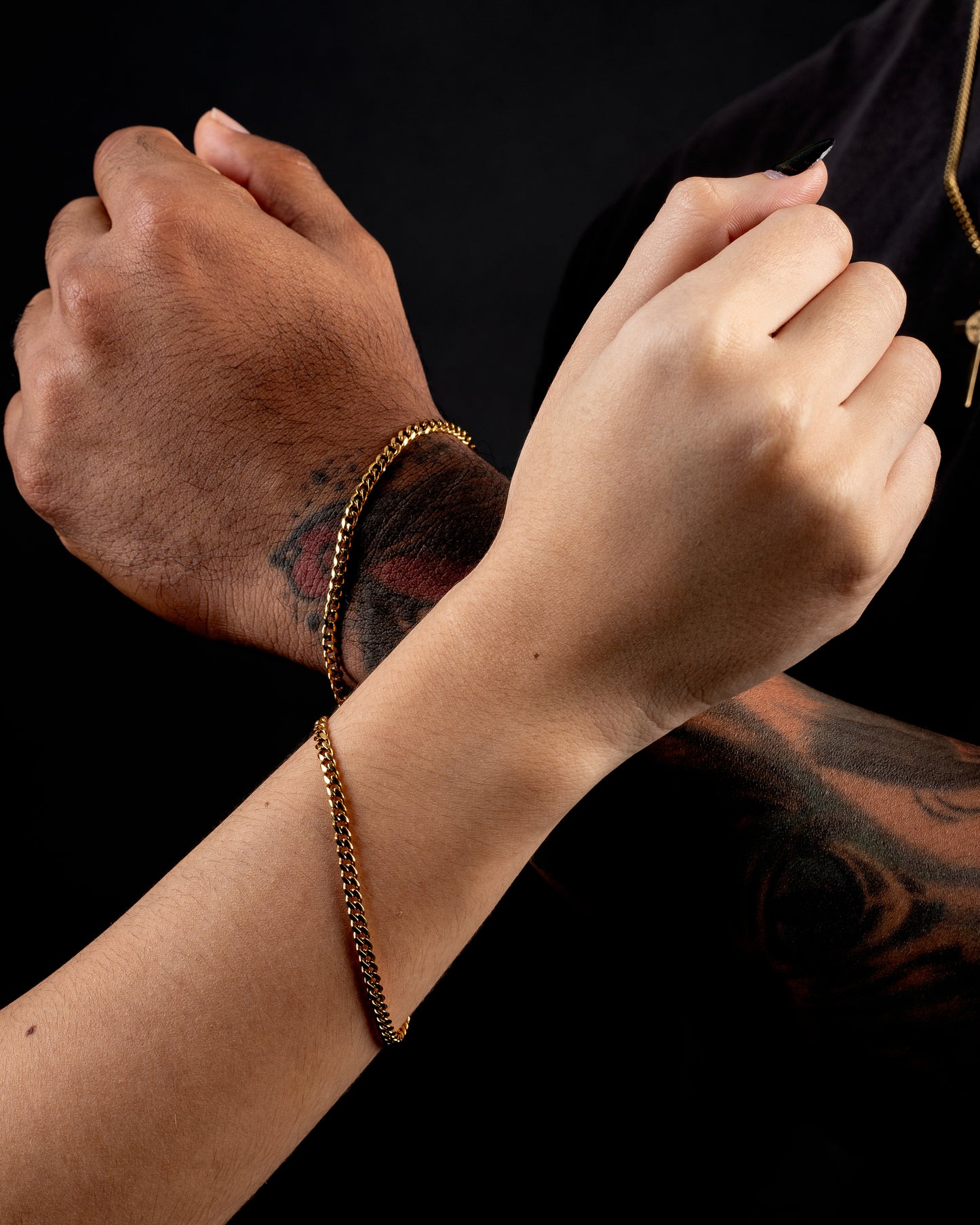 3mm Gold-Plated Cuban Link Bracelet