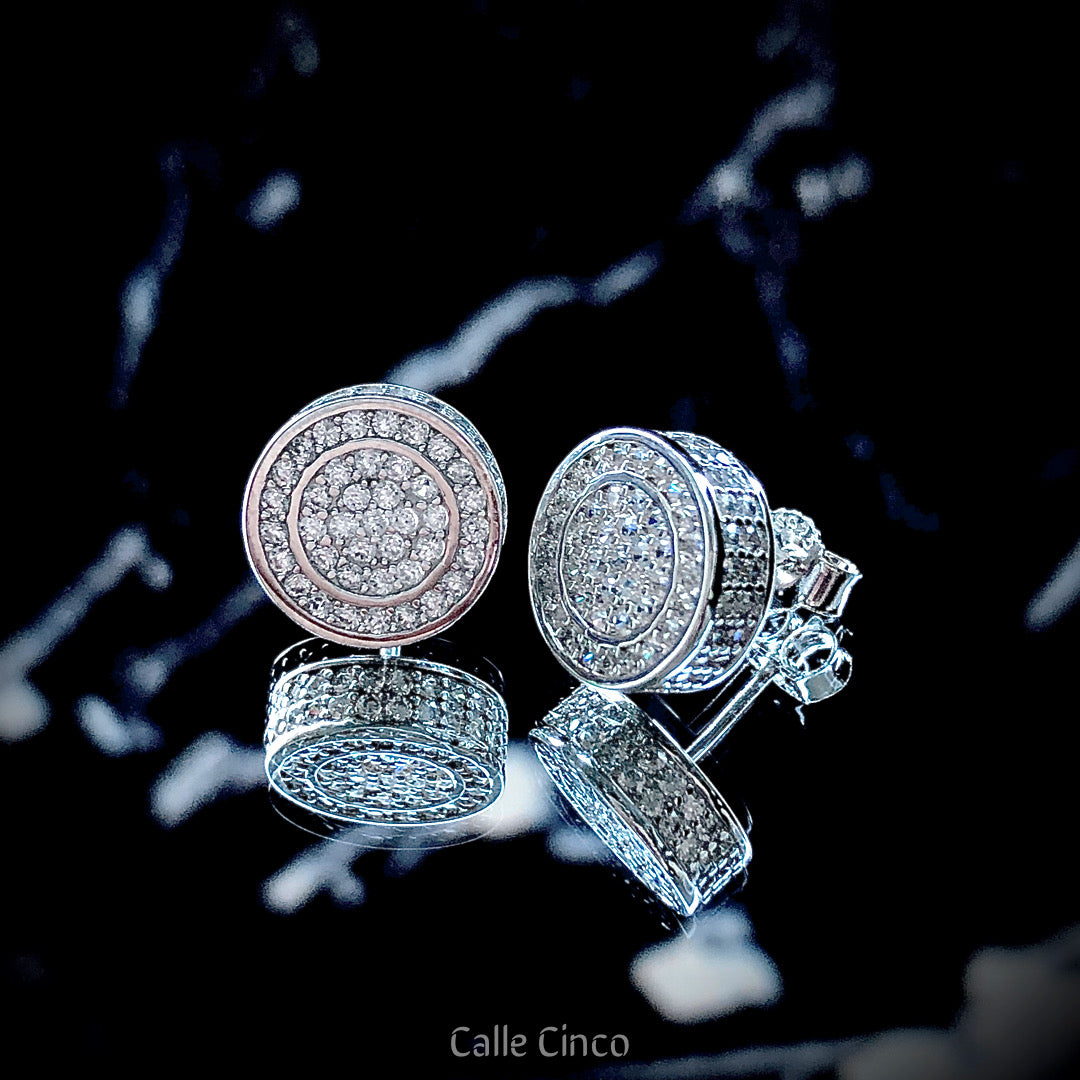 Aretes plateados 'Roma'